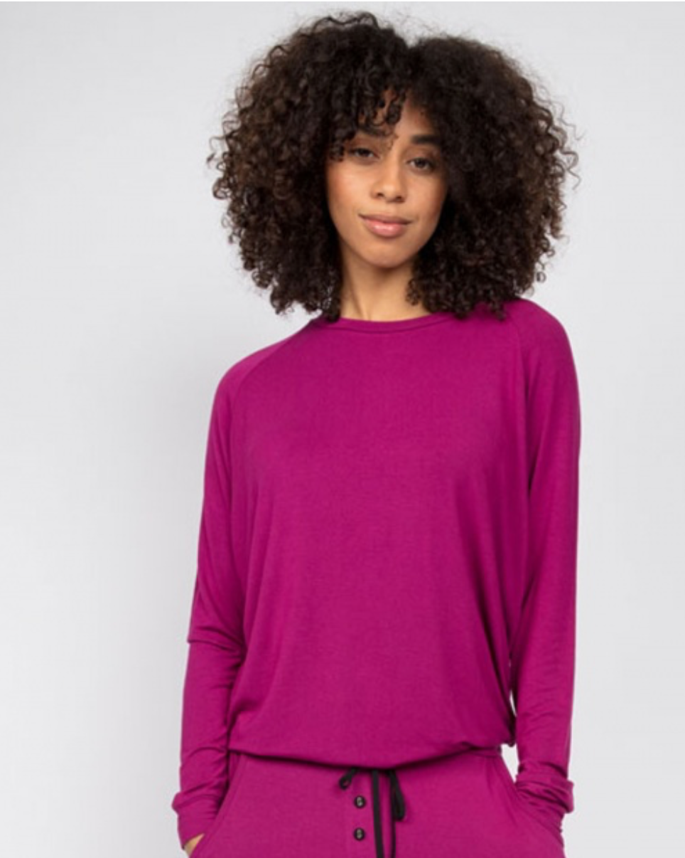 Natasha Slouch Jersey Pyjama Top