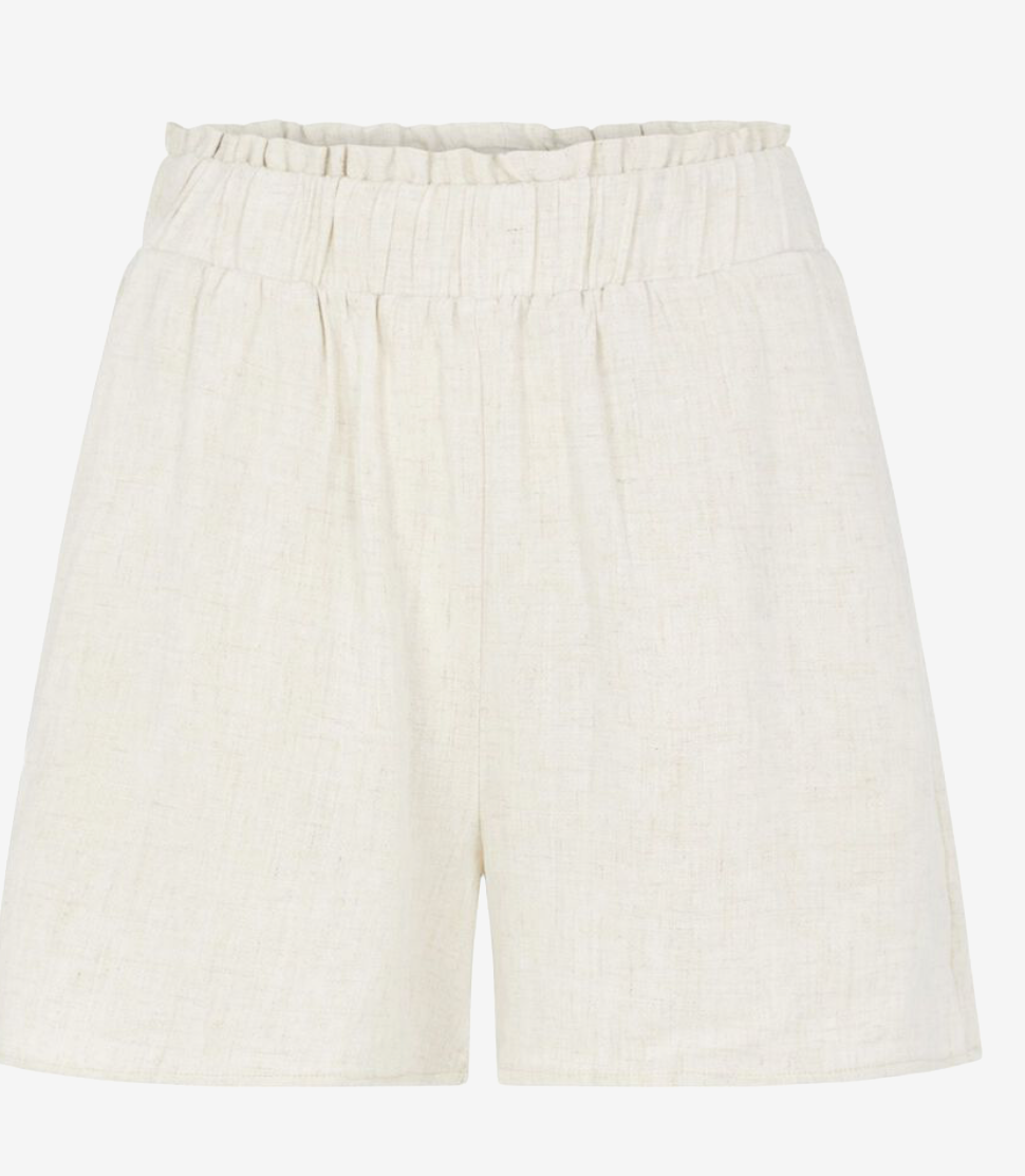 Viggi High Waist Shorts - Eggnog Melange