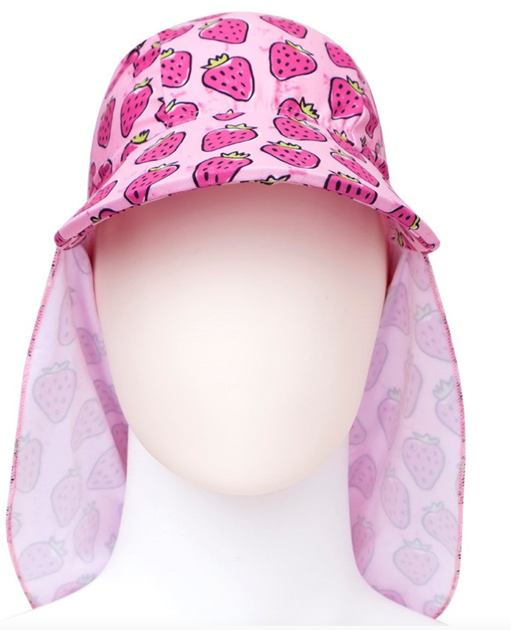 Slipfree Children's Sun & Swim Hat - Strawberries
