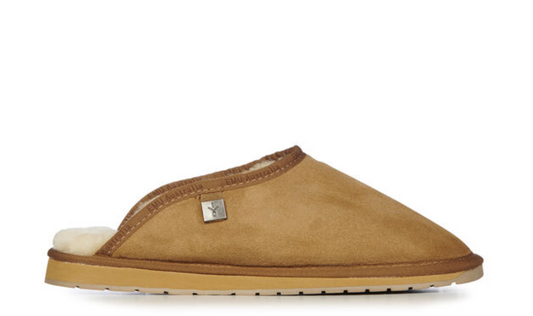 Platinum Experence Men's Sheepskin Slipper - Chestnut