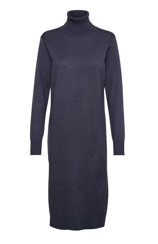 MilaSZ Roll Neck Dress - Ombre Blue