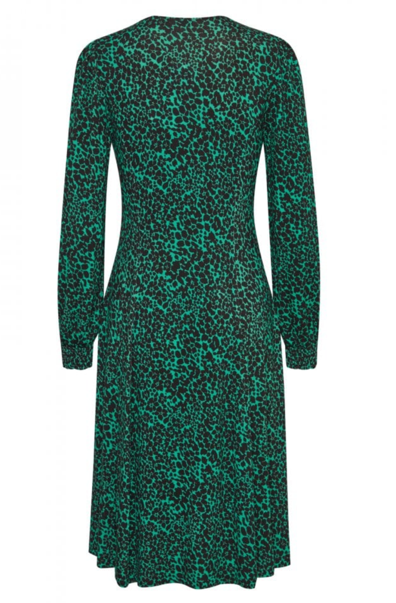 FREMFLORAL DRESS - Holly Green