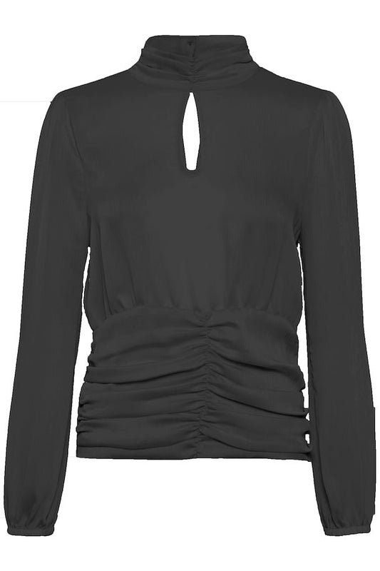 Long Sleeve Blouse - Black