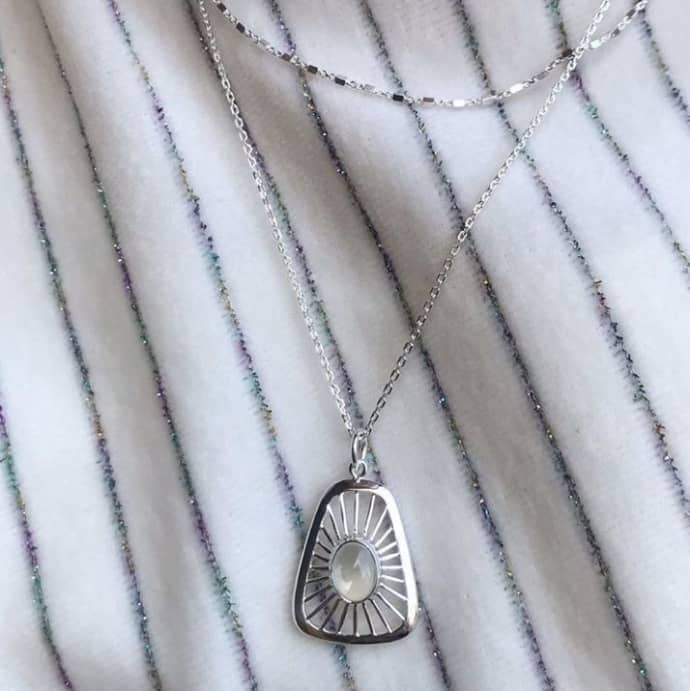 thilde necklace - silver