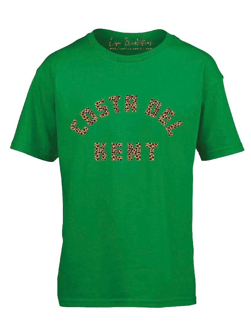 ‘Costa Del Kent’ Adult Unisex Tee - Green