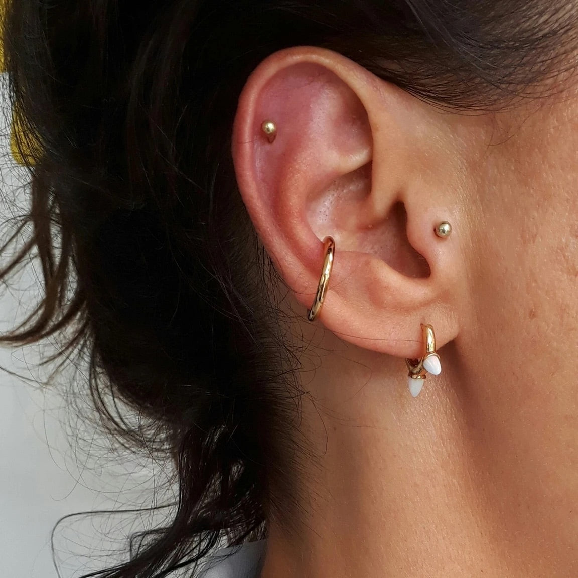 Slim Plain Ear Cuff - Gold Plated