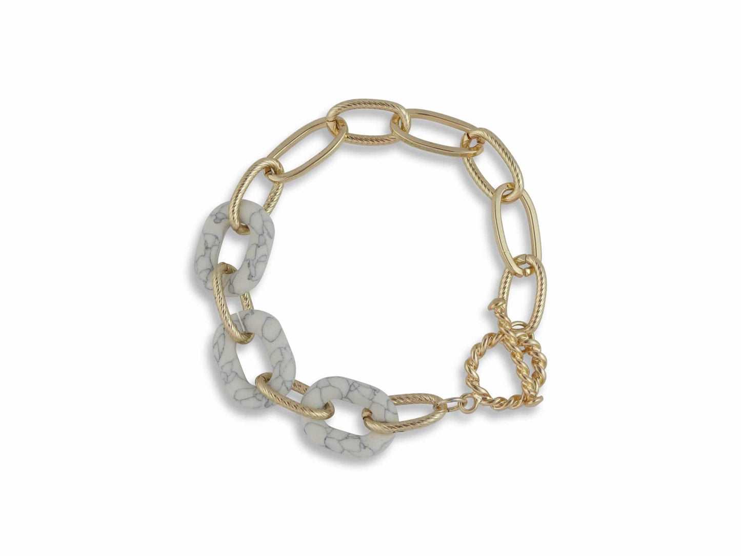 Big Metal London Matte Resin Chain Bracelet