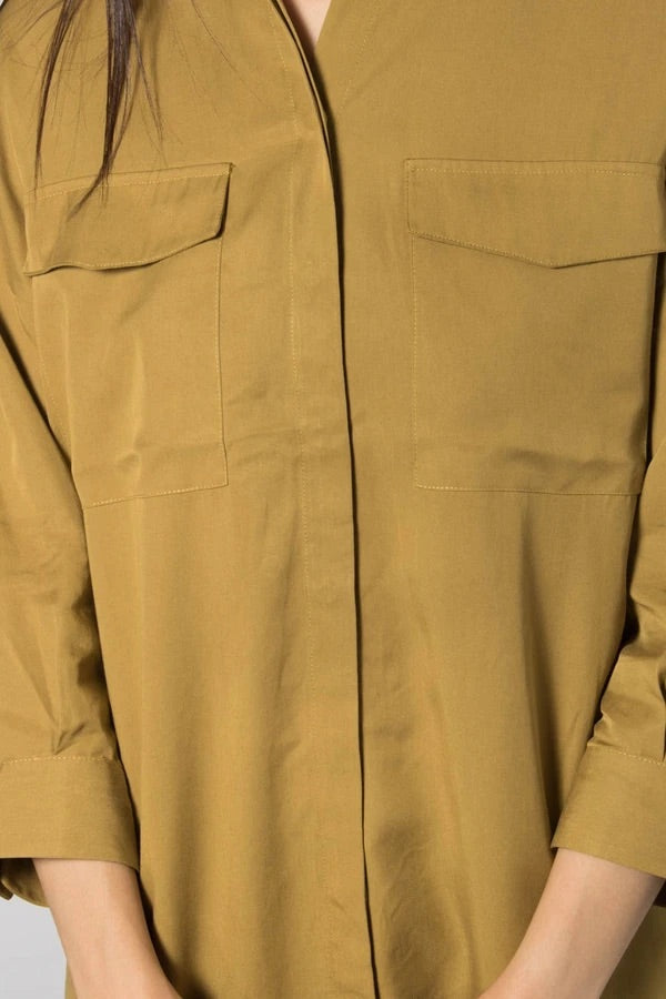 SLFDONNA LS SHIRT - Ecru Olive