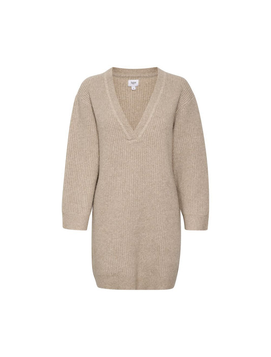 Peony V-neck Jumper (Atmos Melange)