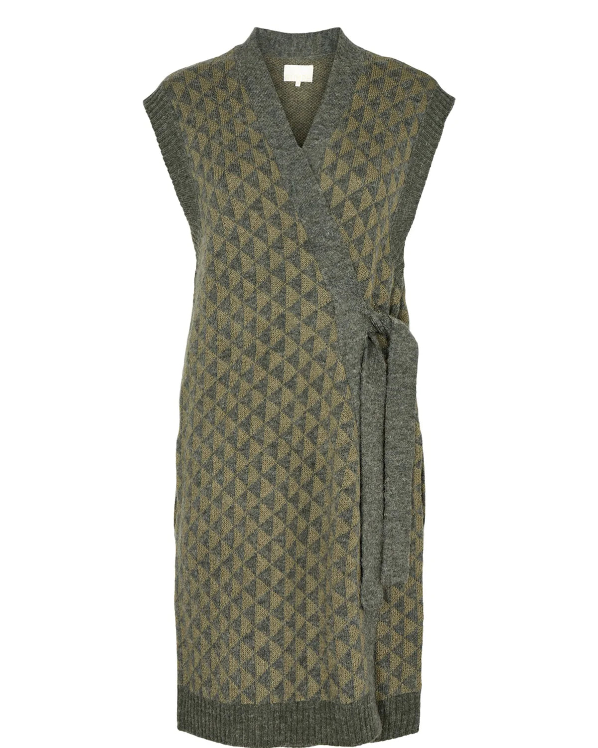 Numph Long Green Waistcoat