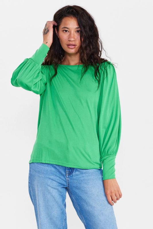 NUSOFIA BLOUSE - Kelly Green