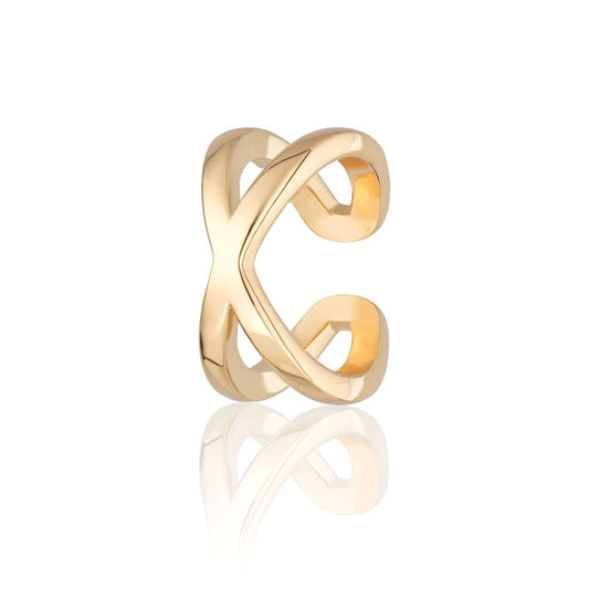 Cross Ear Cuff - Gold Plated