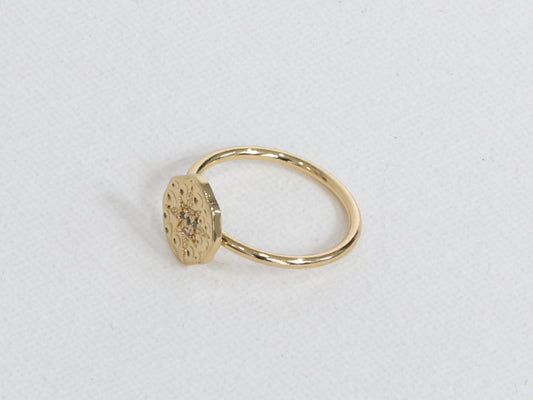 Big Metal London Linette Star Charm Ring