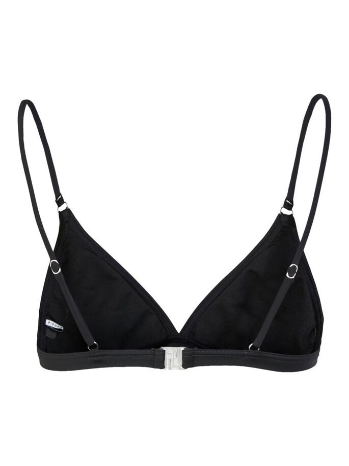 Naomi black triangle bikini top