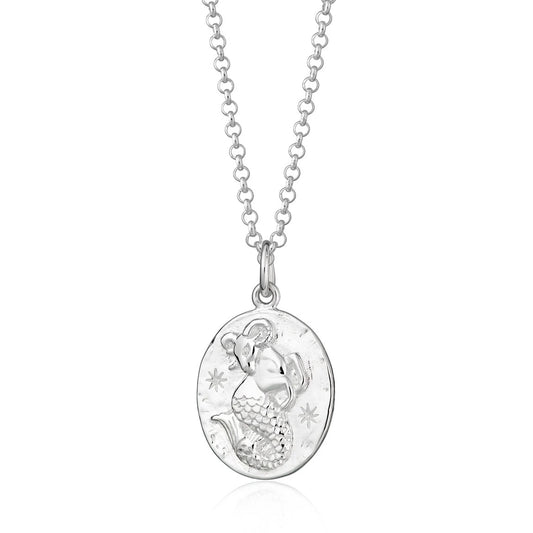 Capricorn Zodiac Necklace - Silver