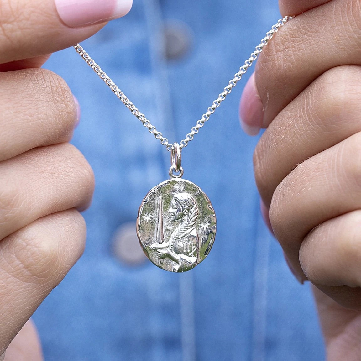 Virgo Zodiac Necklace - Silver