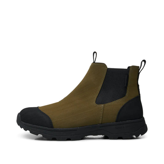 Woden Melvin Track Waterproof Boots ~ DARK OLIVE/BLACK