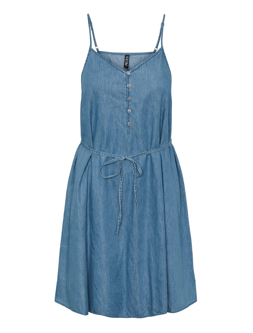 PCKADA DRESS - light blue denium