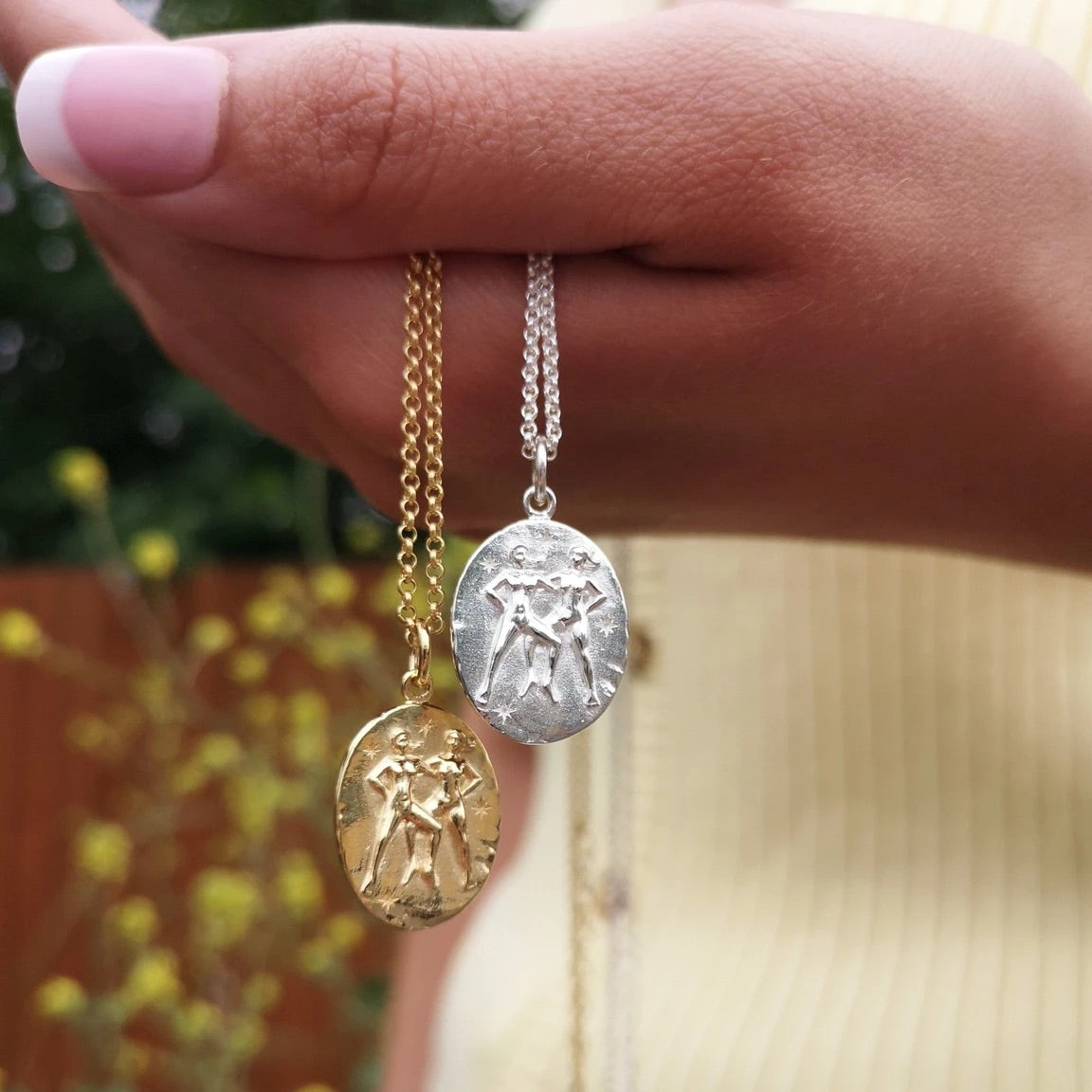 Gemini Zodiac Necklace - Gold