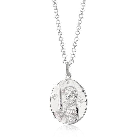 Virgo Zodiac Necklace - Silver