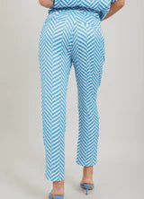 PANTS IN HERRINGBONE PRINT