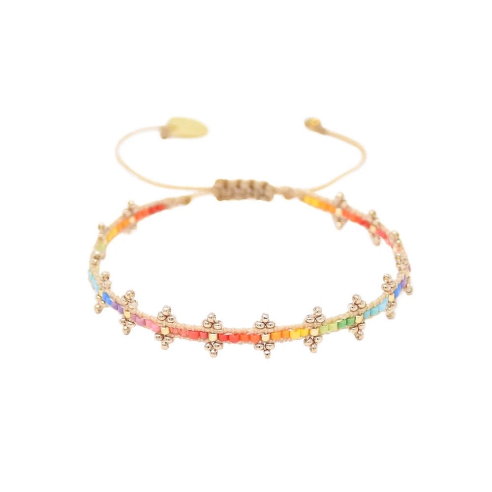 Rainbow Shanty beaded bracelet - Mishky