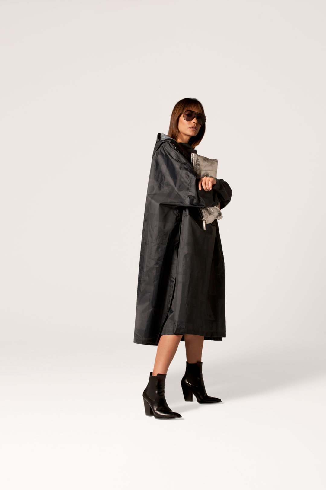 Back to Black Camo - Adult Poncho