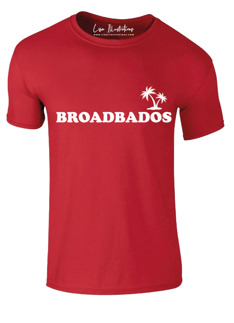 ‘Broadbados’ Kids T-Shirt - Red