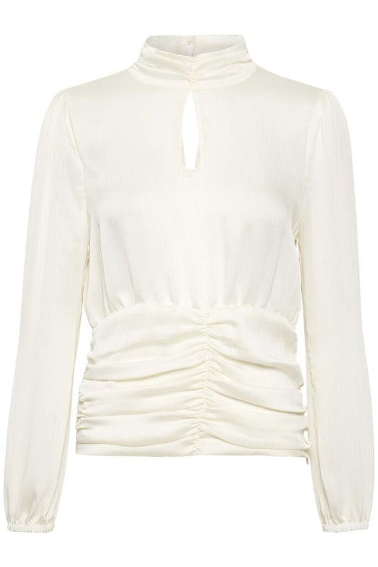 Long Sleeve Blouse - White