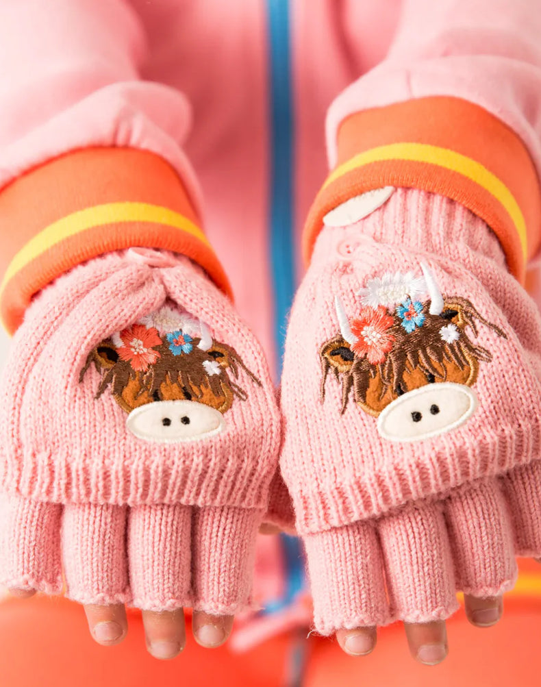Bonnie Highland Cow Mittens