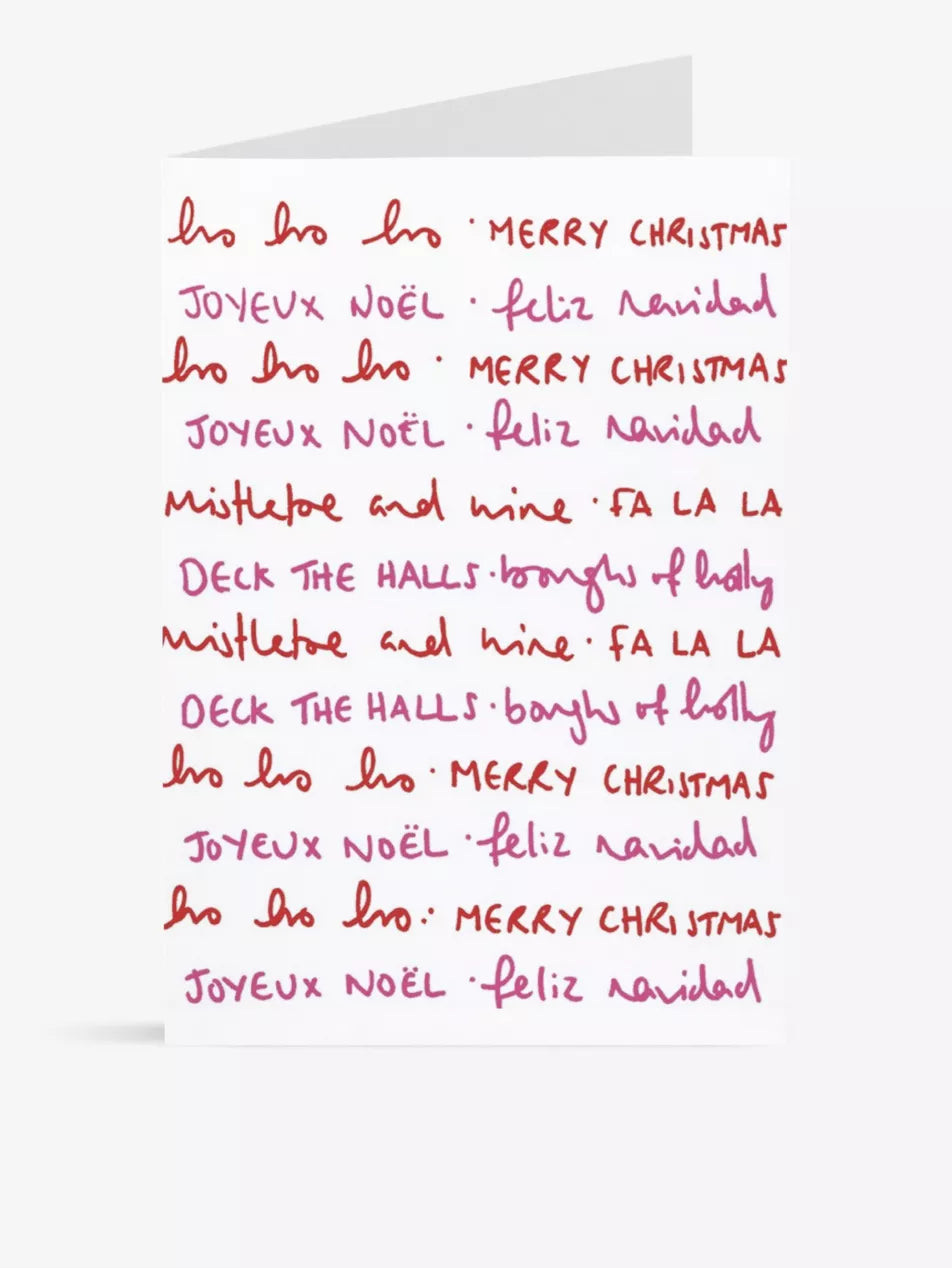 Wordy Christmas Card