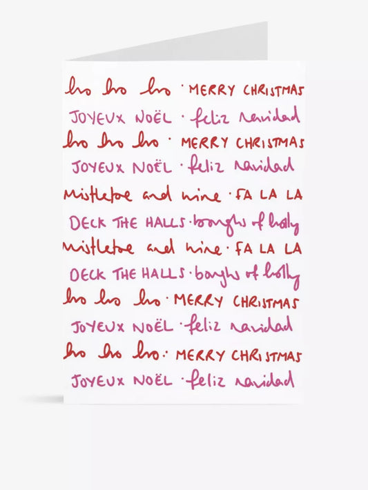 Wordy Christmas Card