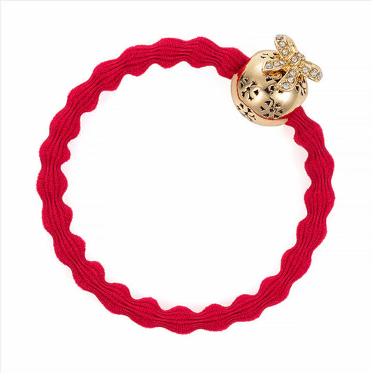 ByEloise Christmas Bauble Bangle Band -Cherry Red