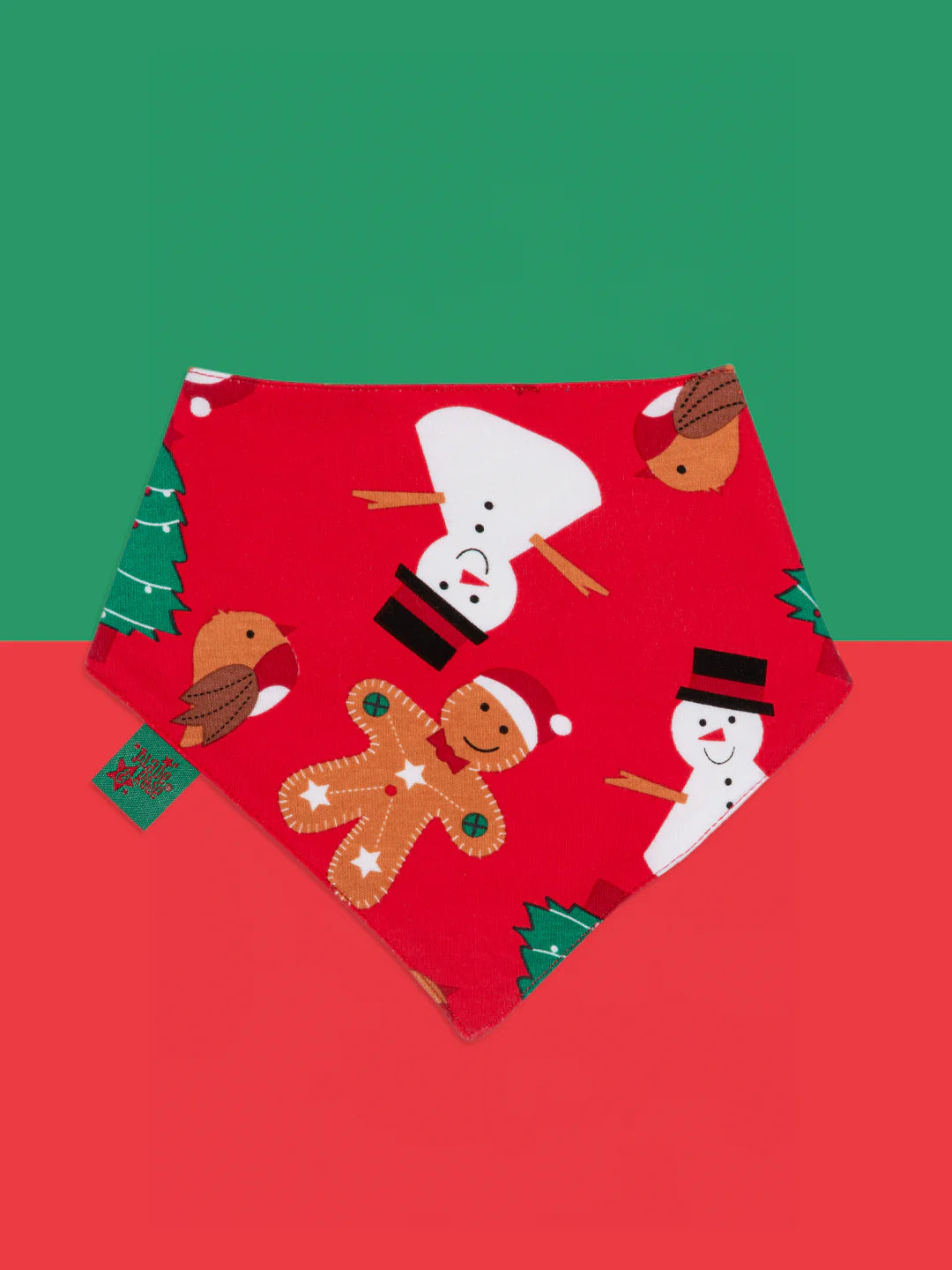 Snowman/Gingerbread Christmas Bib