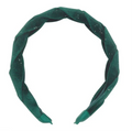 Evergreen Velvet Plaited Headband