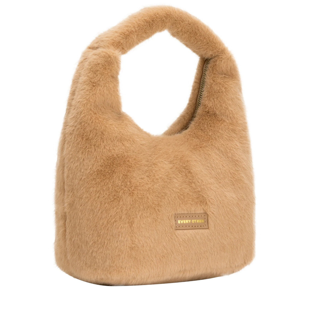 FAUX FUR SCOOP BAG