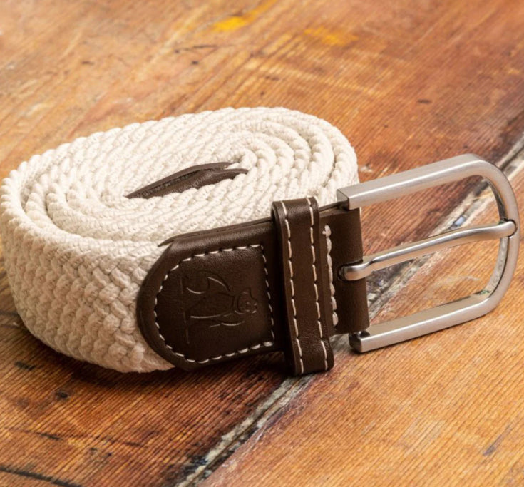 WOVEN BELT - CREAM