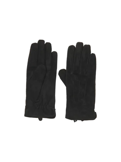 PCNELLIE SUEDE GLOVE - Black