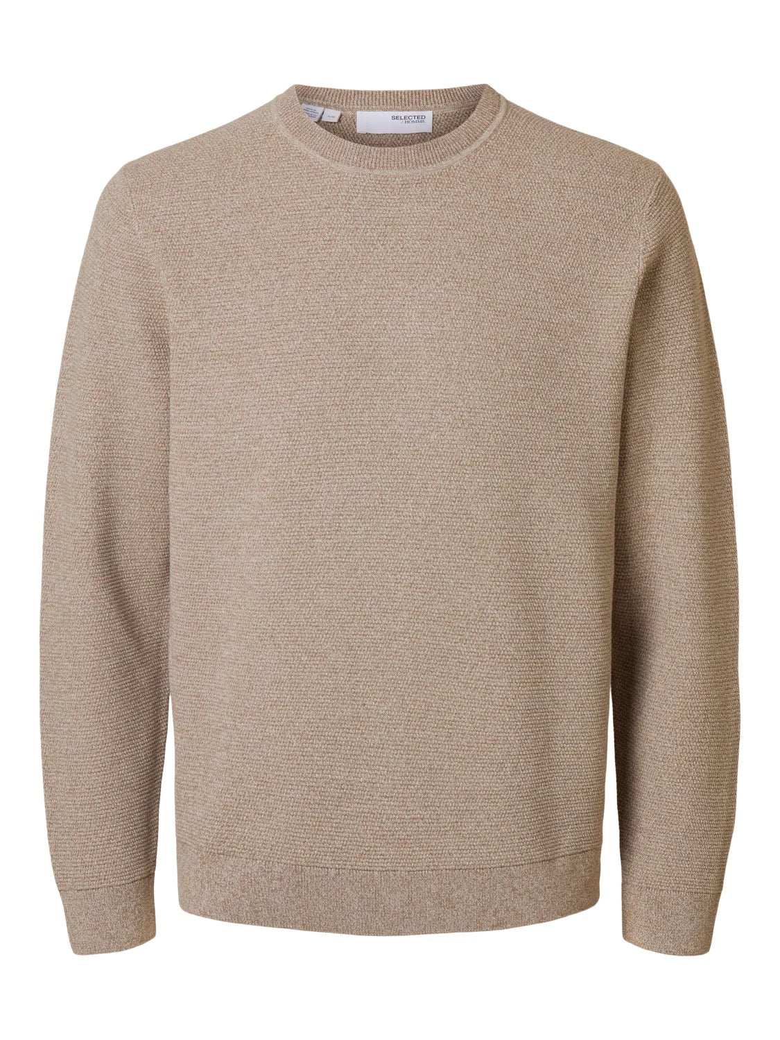 ROSS LS KNIT STRUCTURE CREW NECK