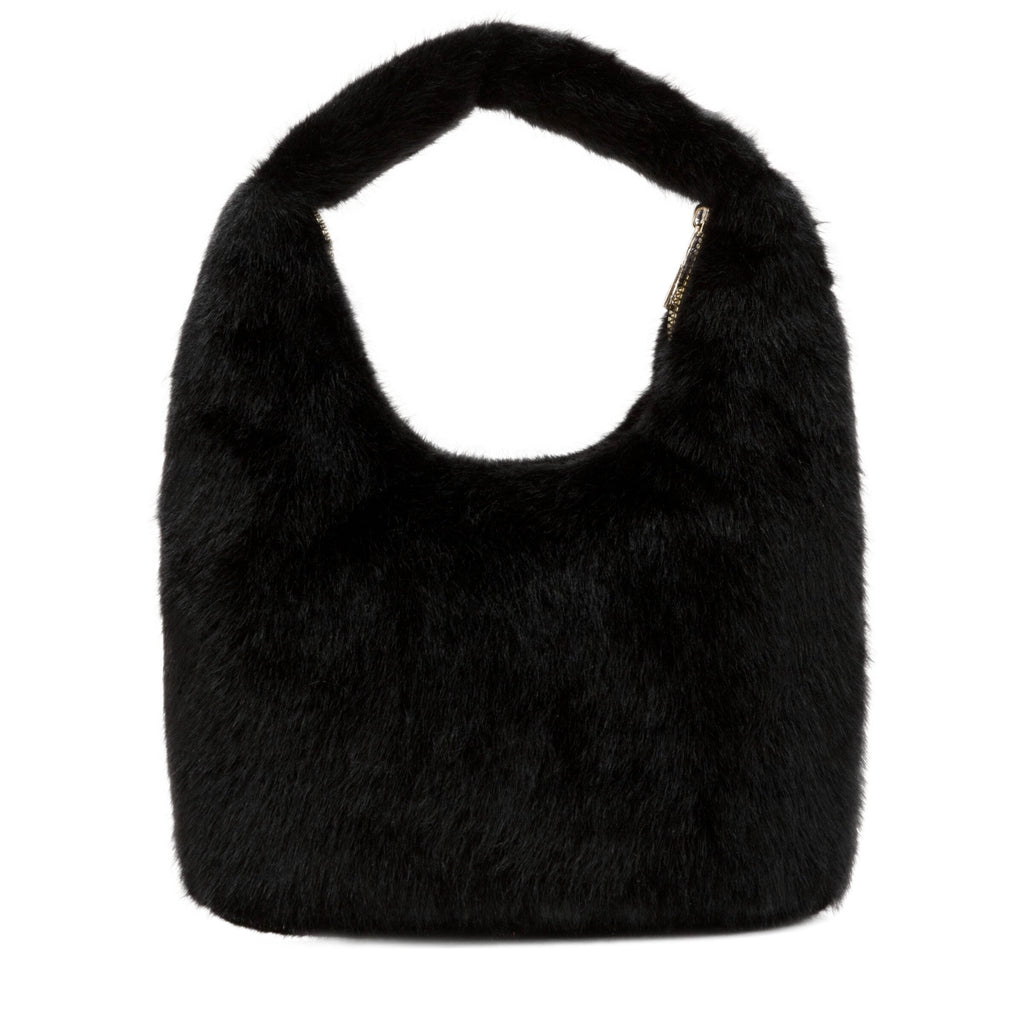 Faux Fur Scoop Grab Bag - BLACK 12080
