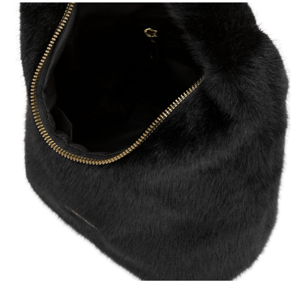 Faux Fur Scoop Grab Bag - BLACK 12080