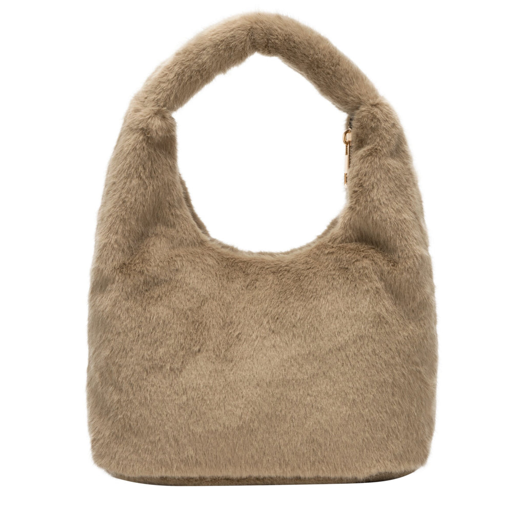 Faux Fur Scoop Grab Bag - TAUPE 12080