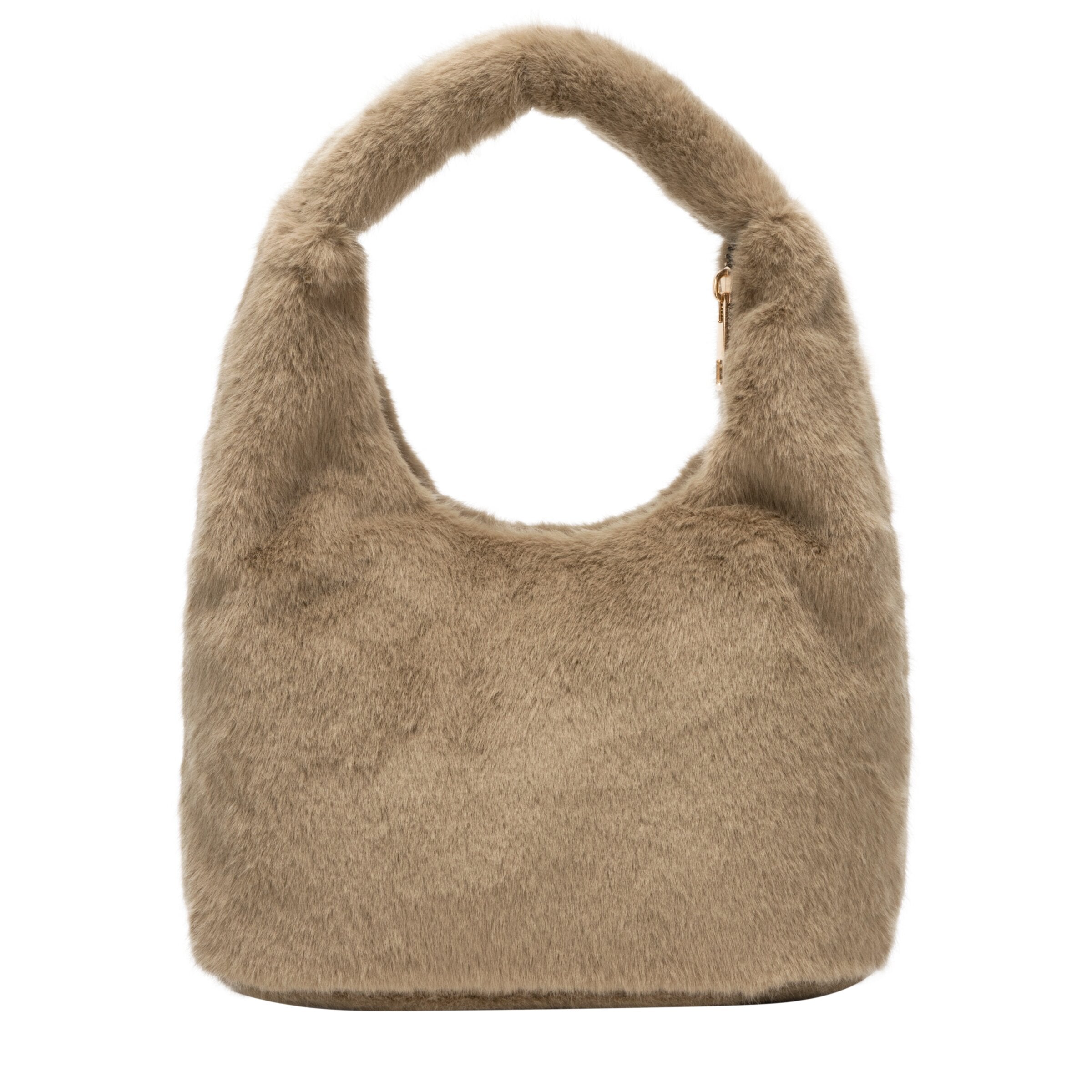 Faux Fur Scoop Grab Bag - TAUPE 12080