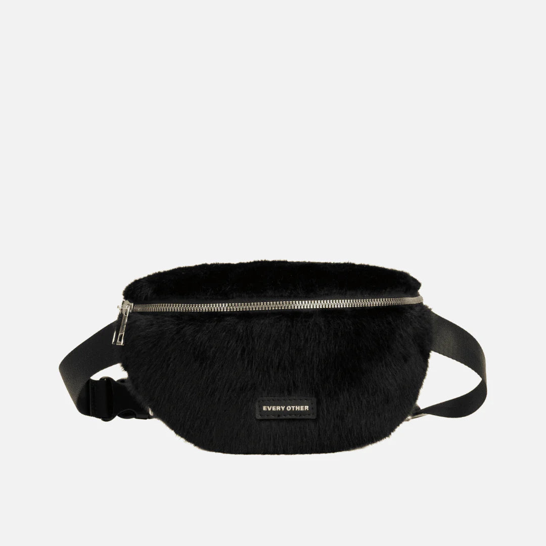 FAUX FUR SLING BAG