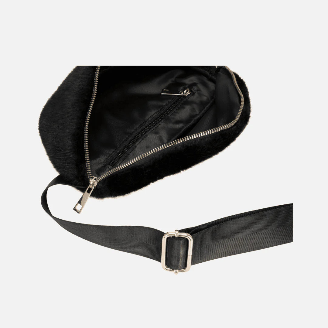FAUX FUR SLING BAG