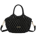Quilted Grab Cross Body Bag - BLACK 12168
