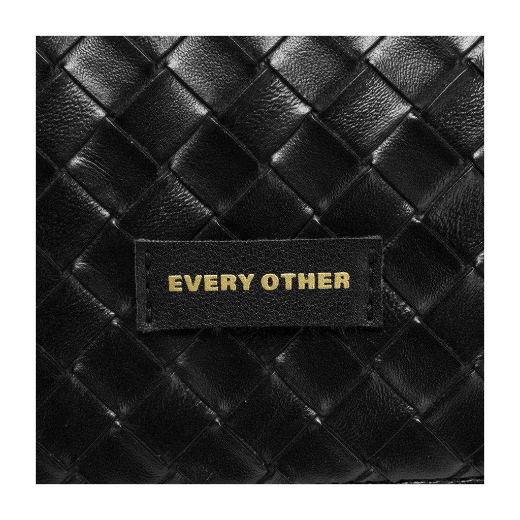Flap Over Shoulder Clutch Cross Body Bag - BLACK 12176