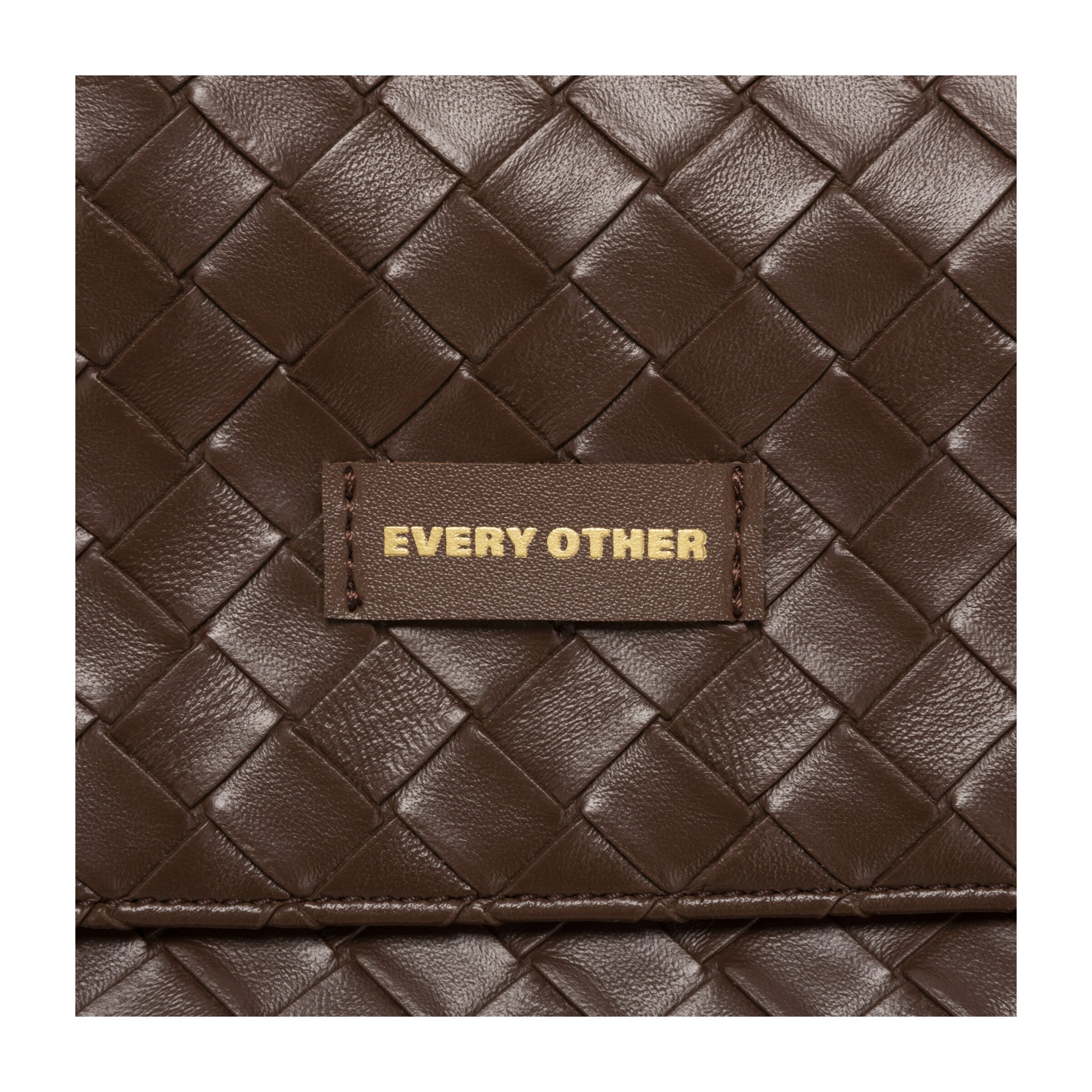 Flap Over Shoulder Clutch Cross Body Bag - BROWN 12176