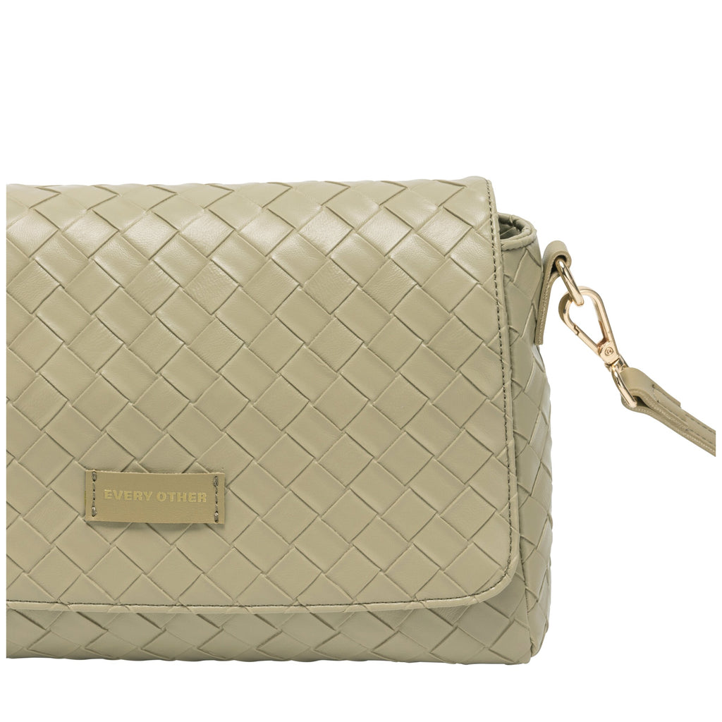 Flap Over Shoulder Clutch Cross Body Bag - SAGE 12176