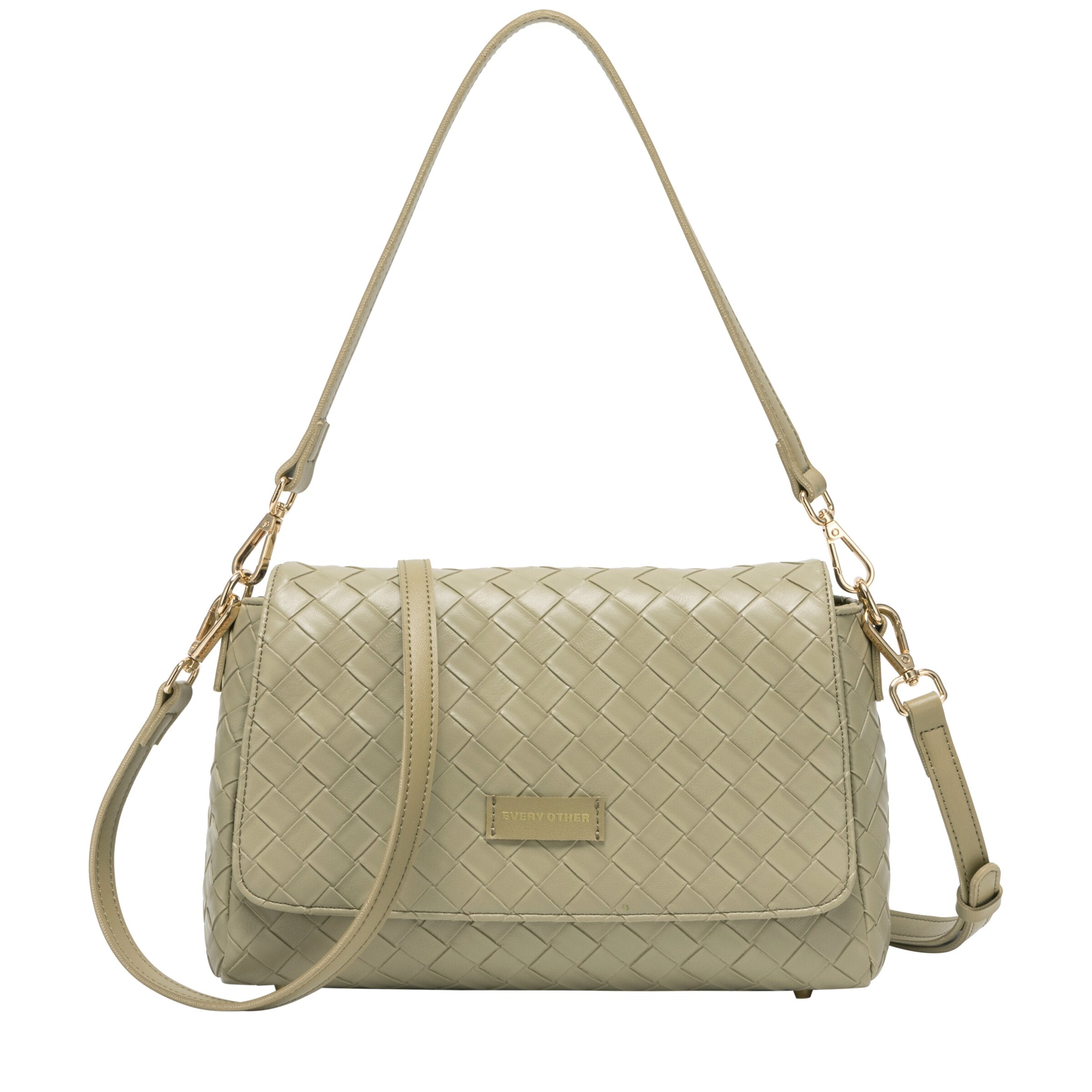 Flap Over Shoulder Clutch Cross Body Bag - SAGE 12176